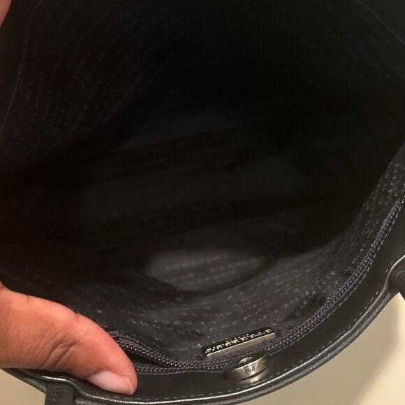 Burberry Tote Bag Blue Nova Check Plaid Coated Canvas Equestrian Old Money Prep - Picture 5 of 13